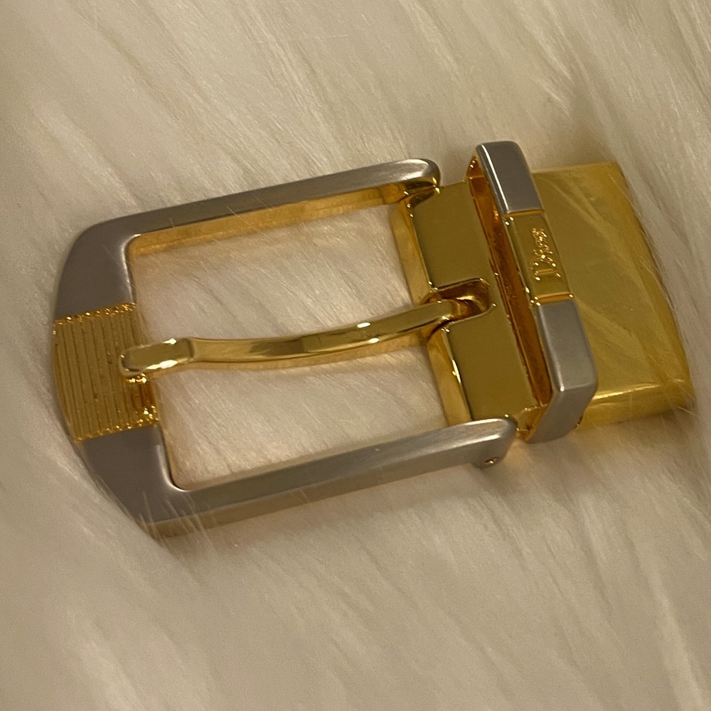 Dior gold/silver coloured belt buckle